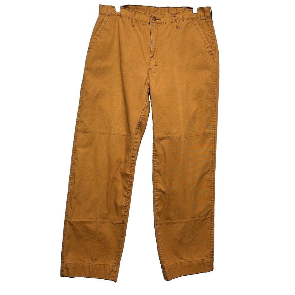 Vintage RedHead Hunting Pants Mens 32x28 Brown Duck Canvas Waterproof Seat Knees